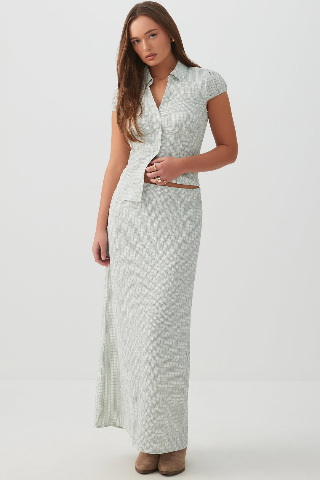 Straight Fit Maxi Skirt
