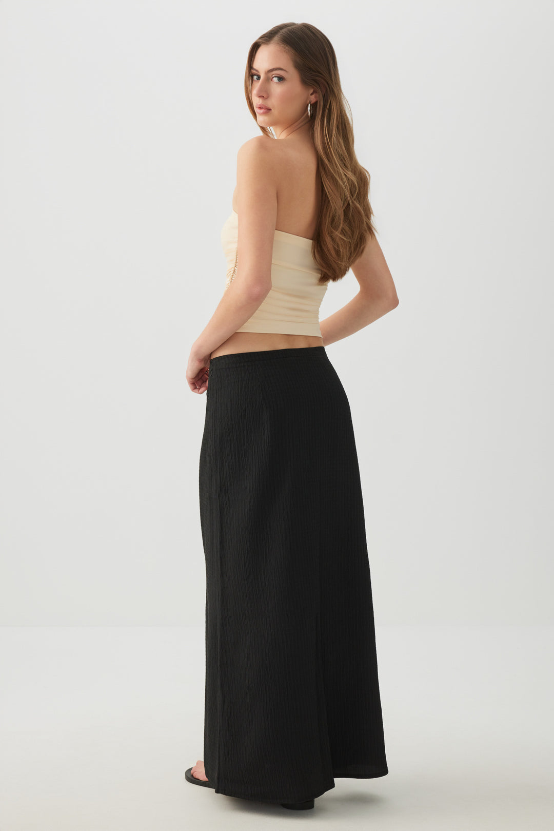 Jupe droite maxi