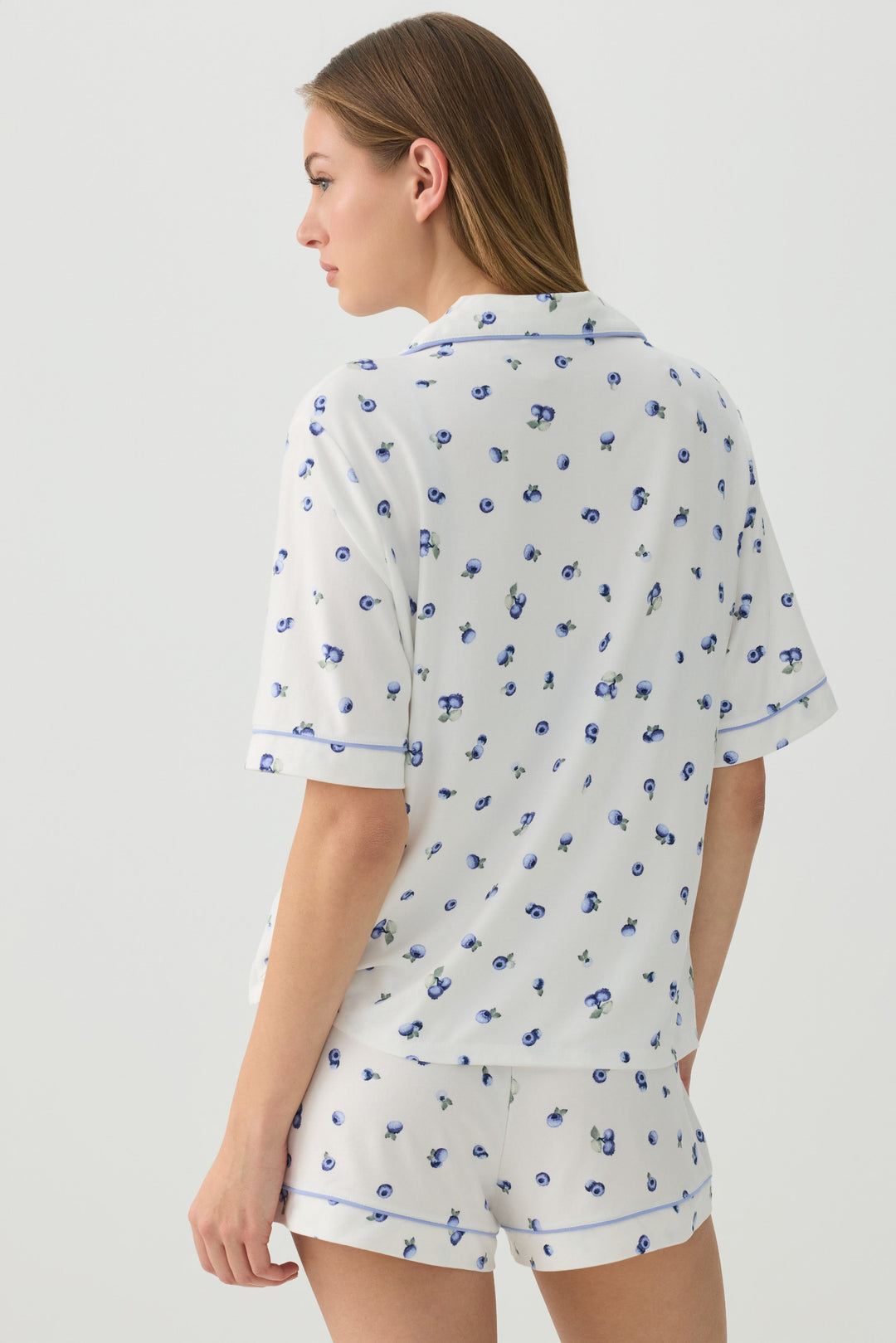 HUSHKNIT Notch Collar PJ Set