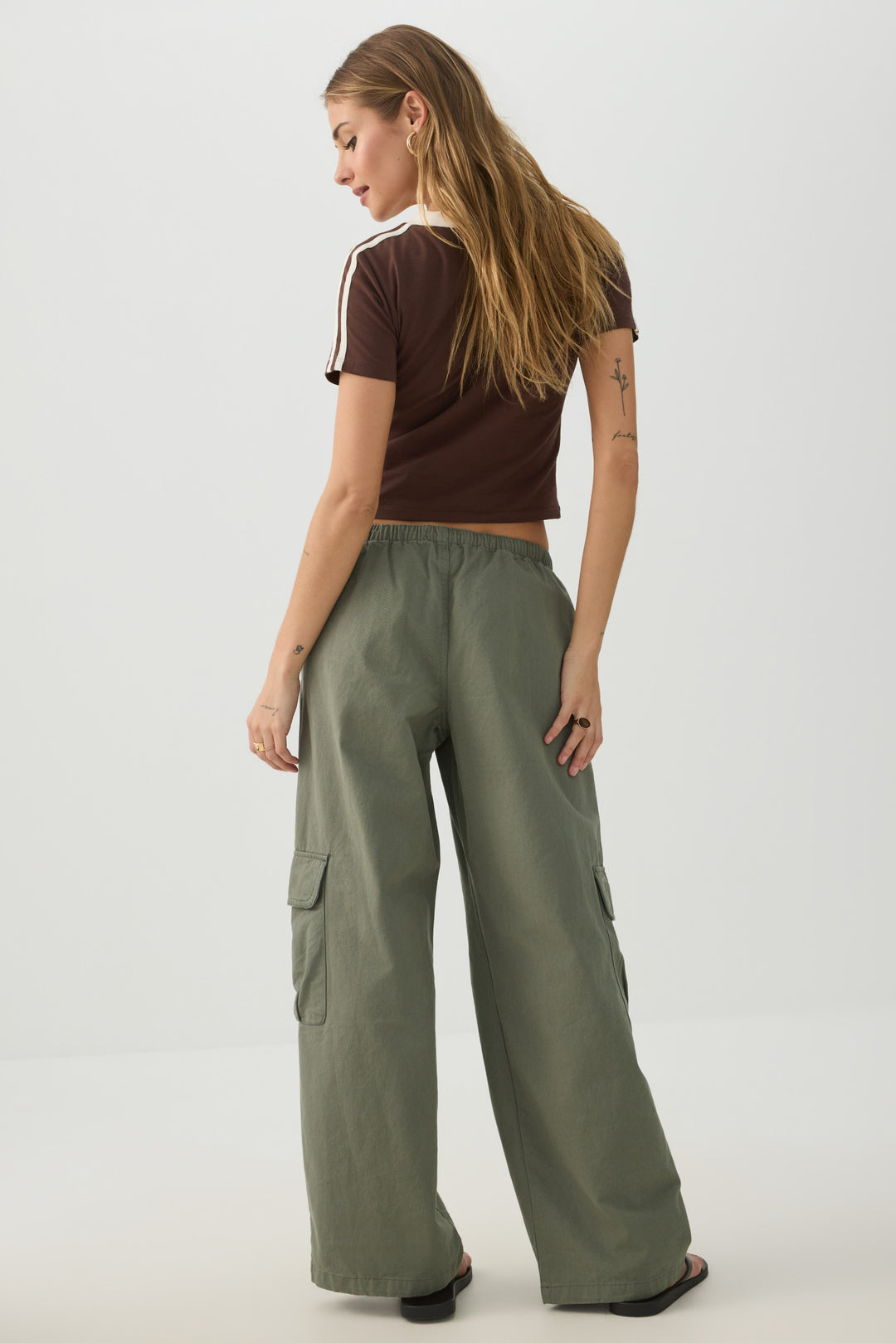Cotton Woven Cargo Pants