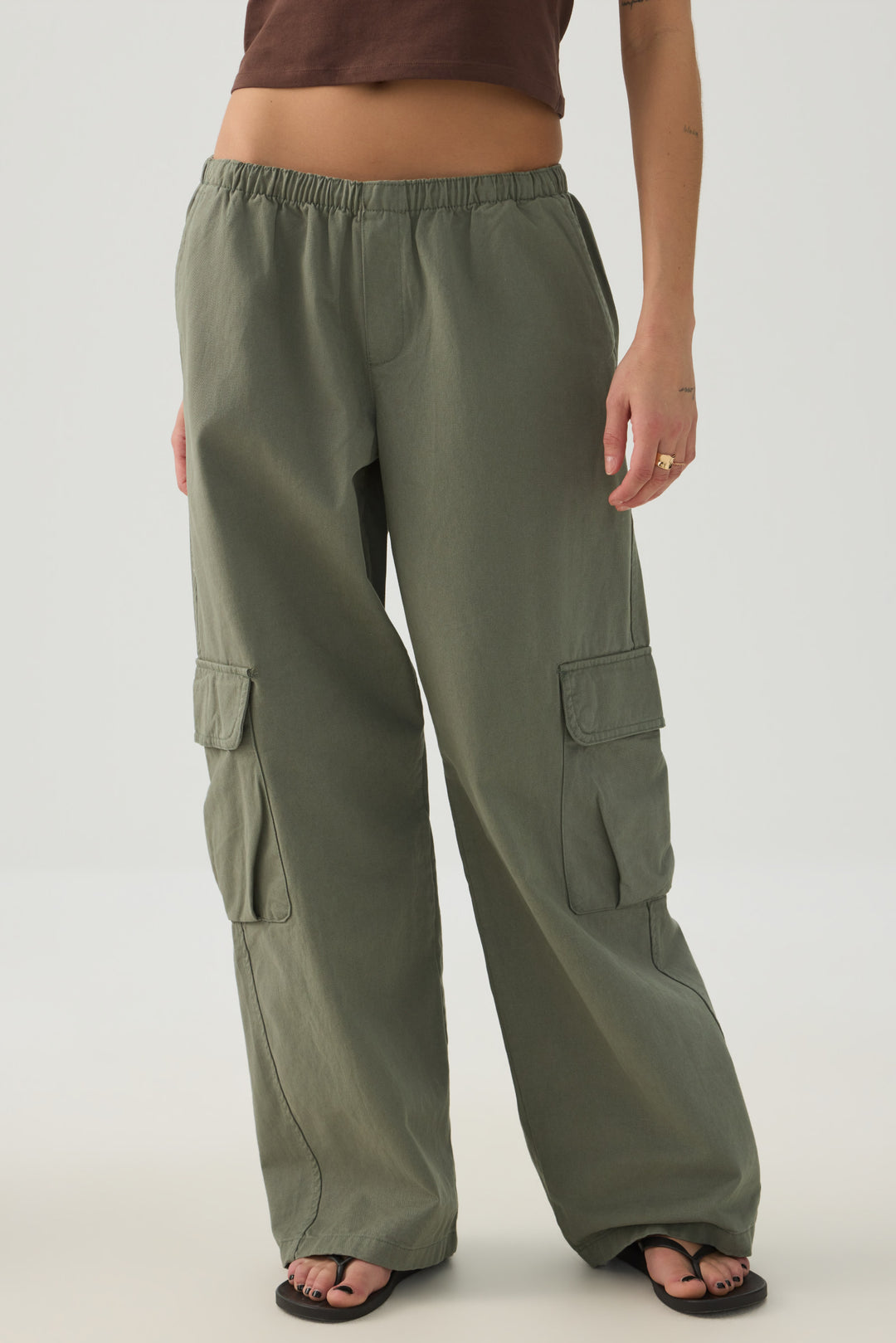 Cotton Woven Cargo Pants