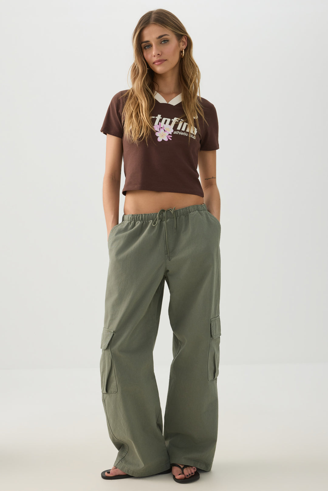 Cotton Woven Cargo Pants