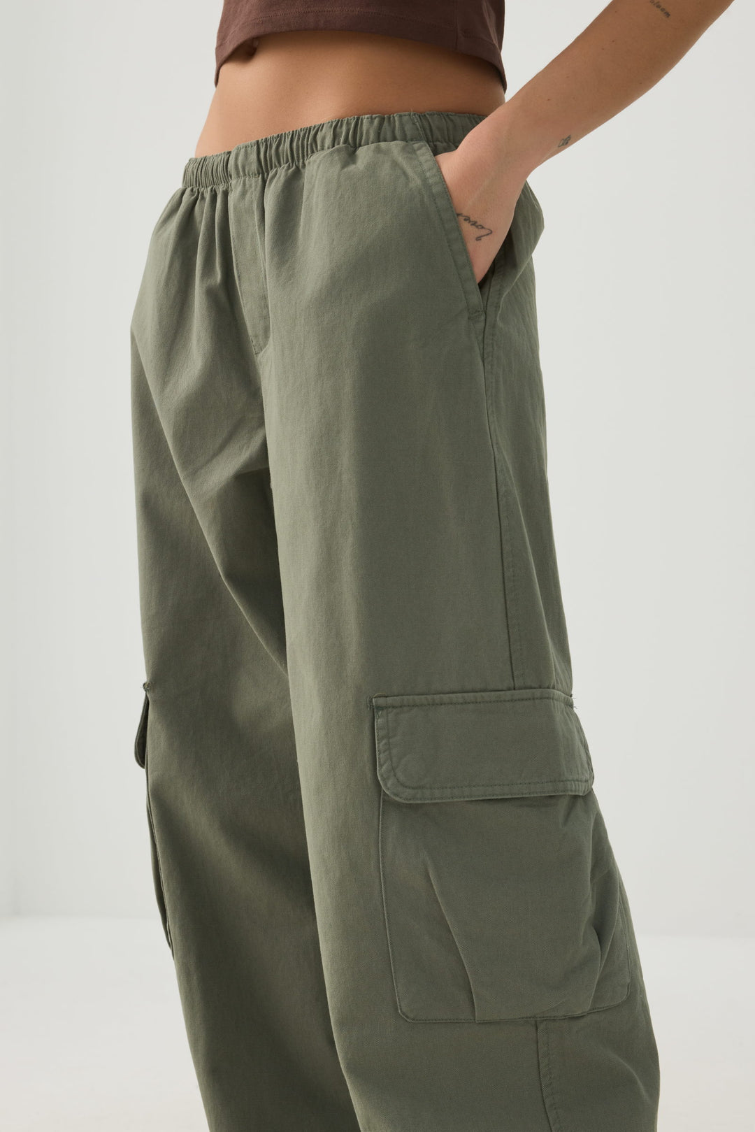 Cotton Woven Cargo Pants