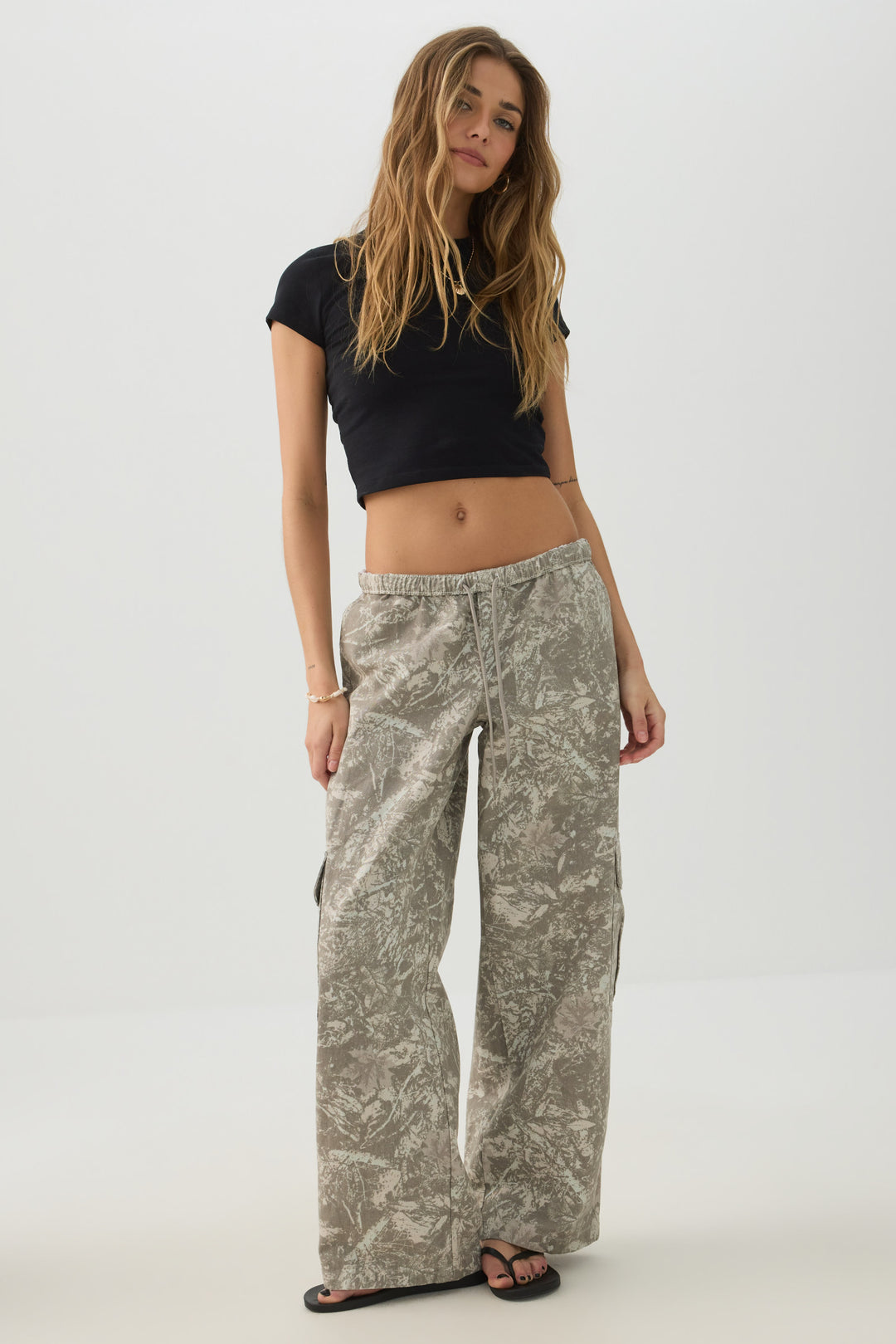 Cotton Woven Cargo Pants