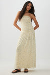 Dropped Waist Mesh Tube Dress