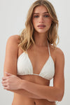 Eyelet Triangle Bikini Top