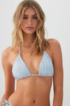 Textured Triangle Bikini Top
