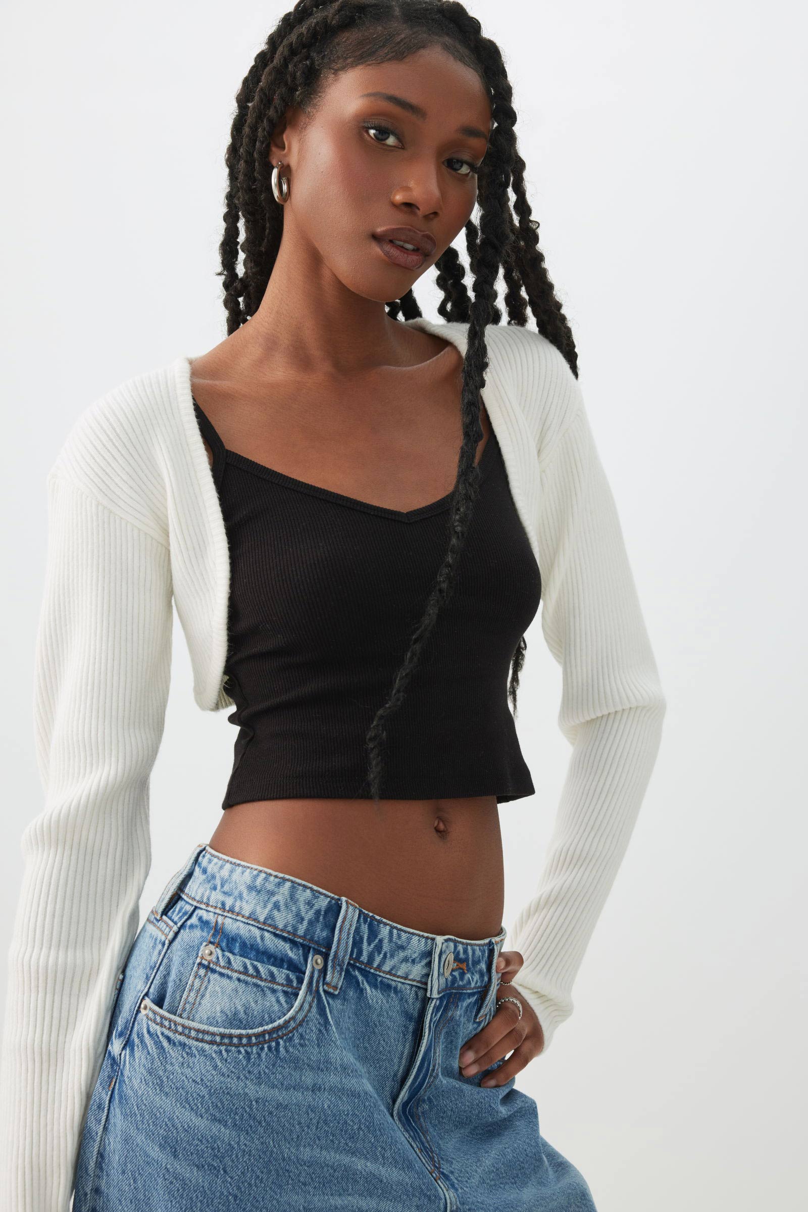 ニット/セーター IRENE  Bolero Knit Tops IRENE（アイレネ） ニット セーター アーガイルカットアウトポロニット