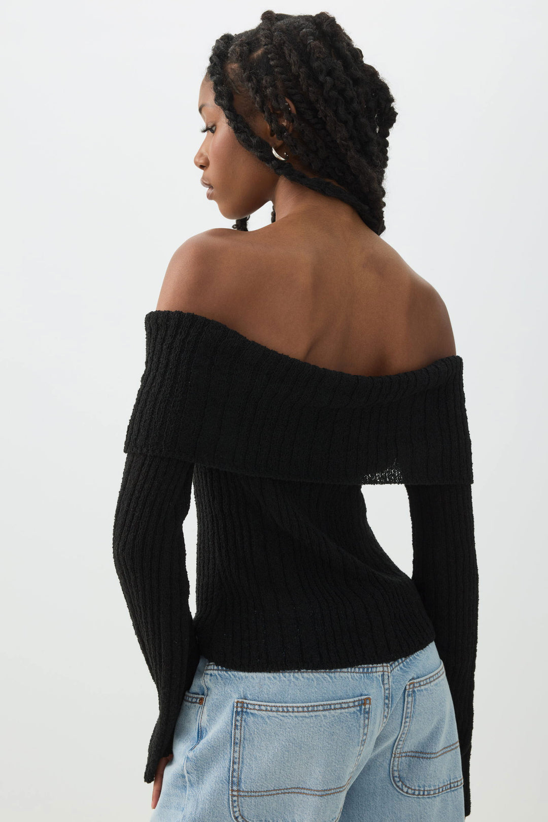 Off Shoulder Sweater