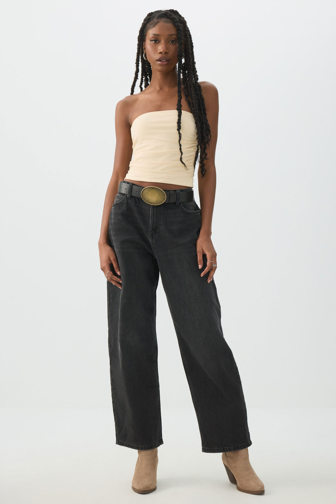 Ruched Tube Top