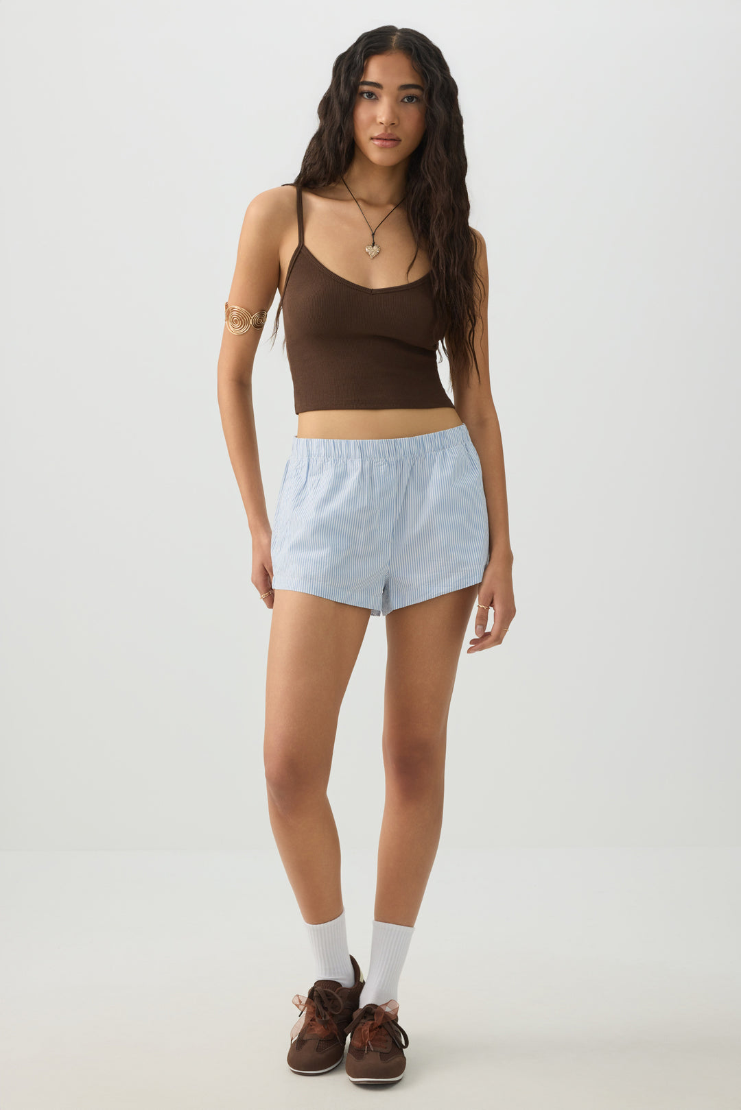 Basic Crop Tank Top with Adjustable Straps