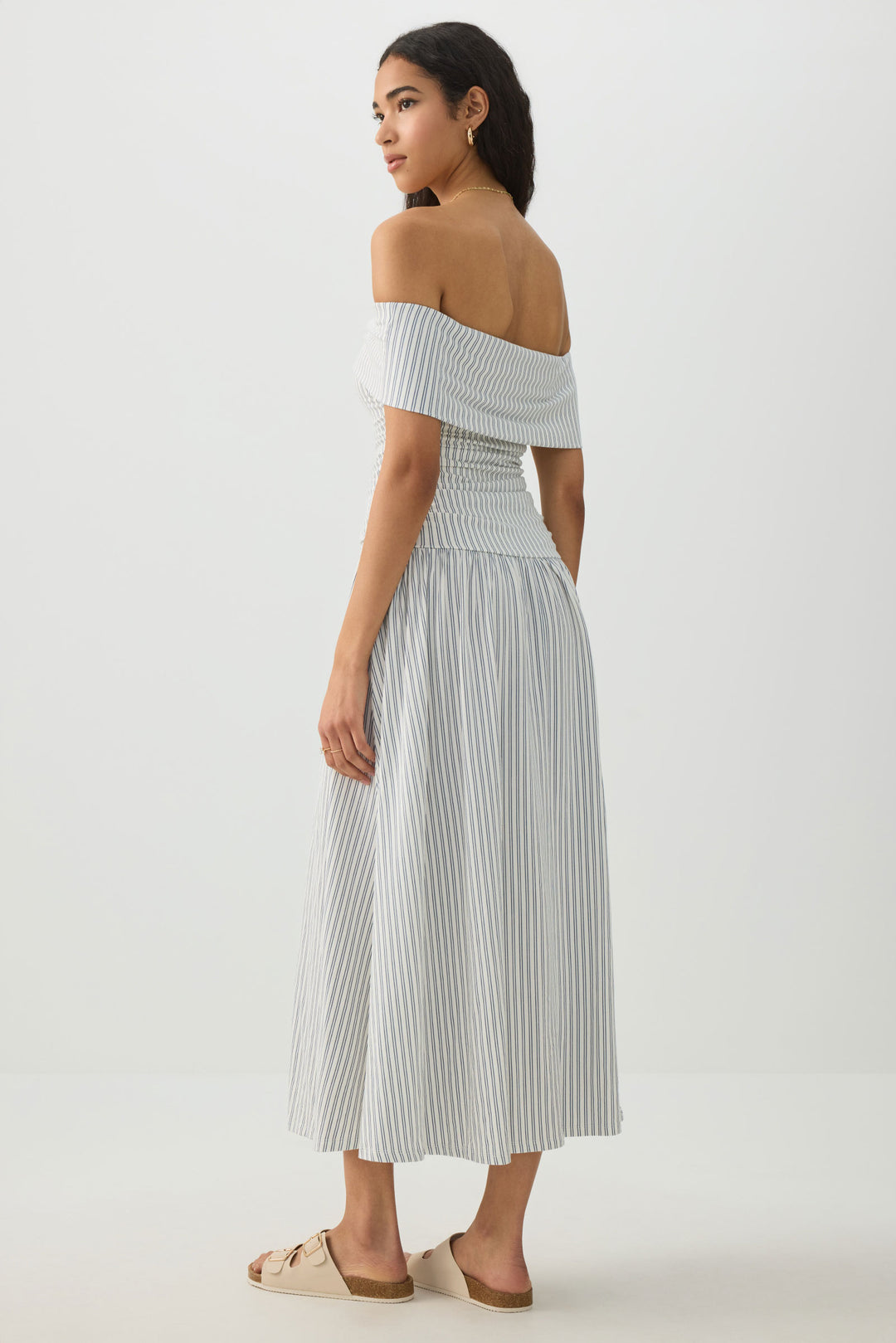 Off Shoulder Midi Dress