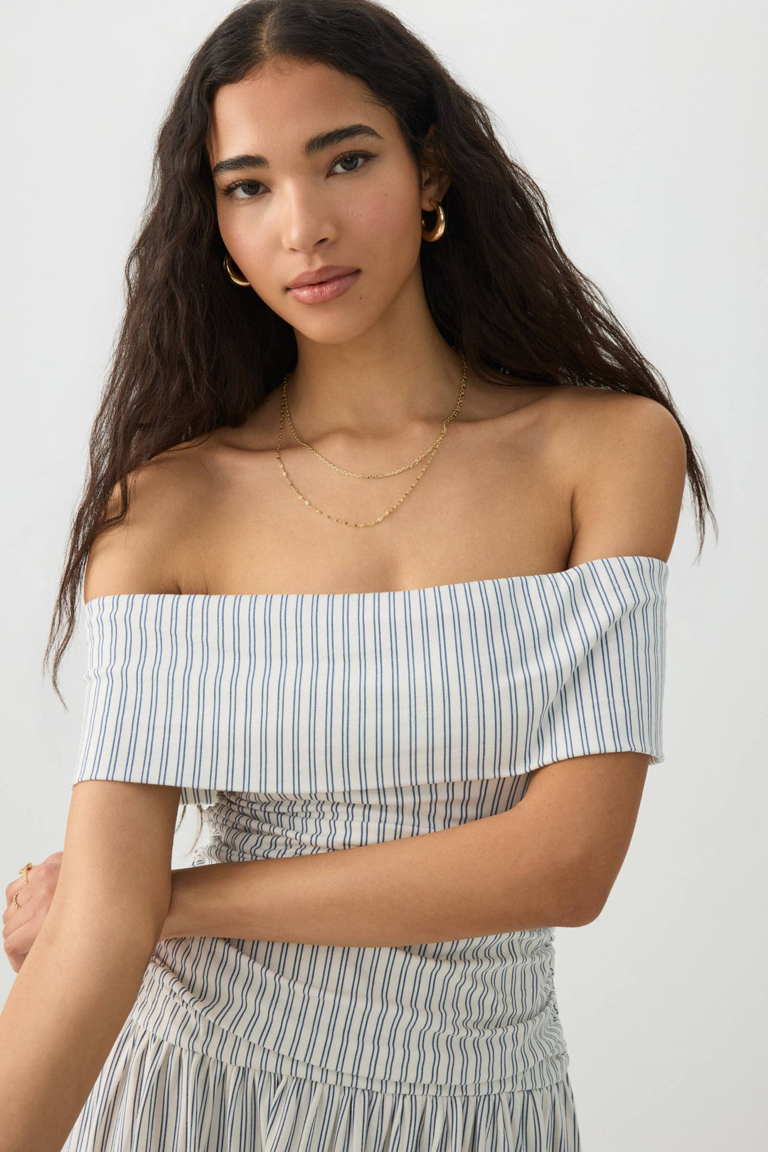 Off Shoulder Midi Dress