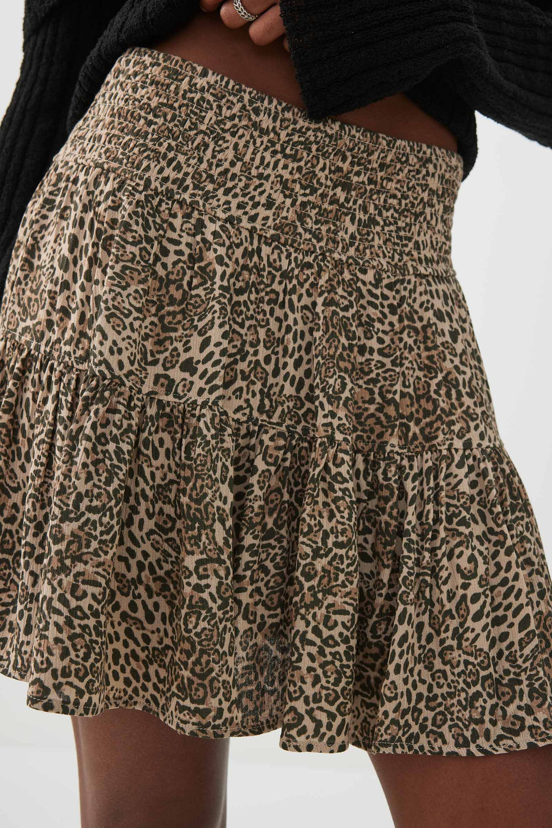 Smocked Waist Flowy Skort