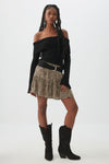Smocked Waist Flowy Skort