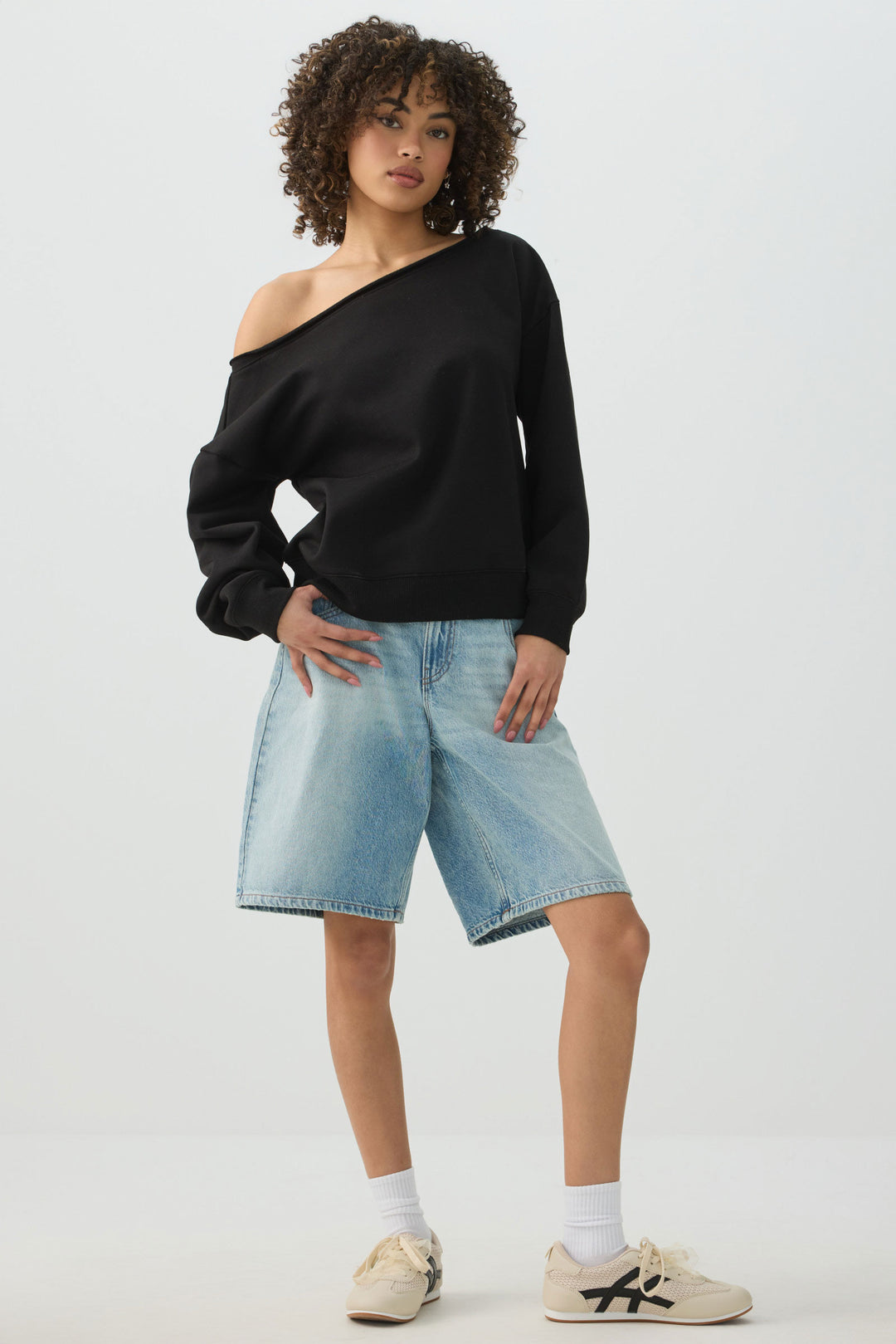 Off Shoulder Sweatshirt