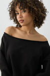 Off Shoulder Sweatshirt