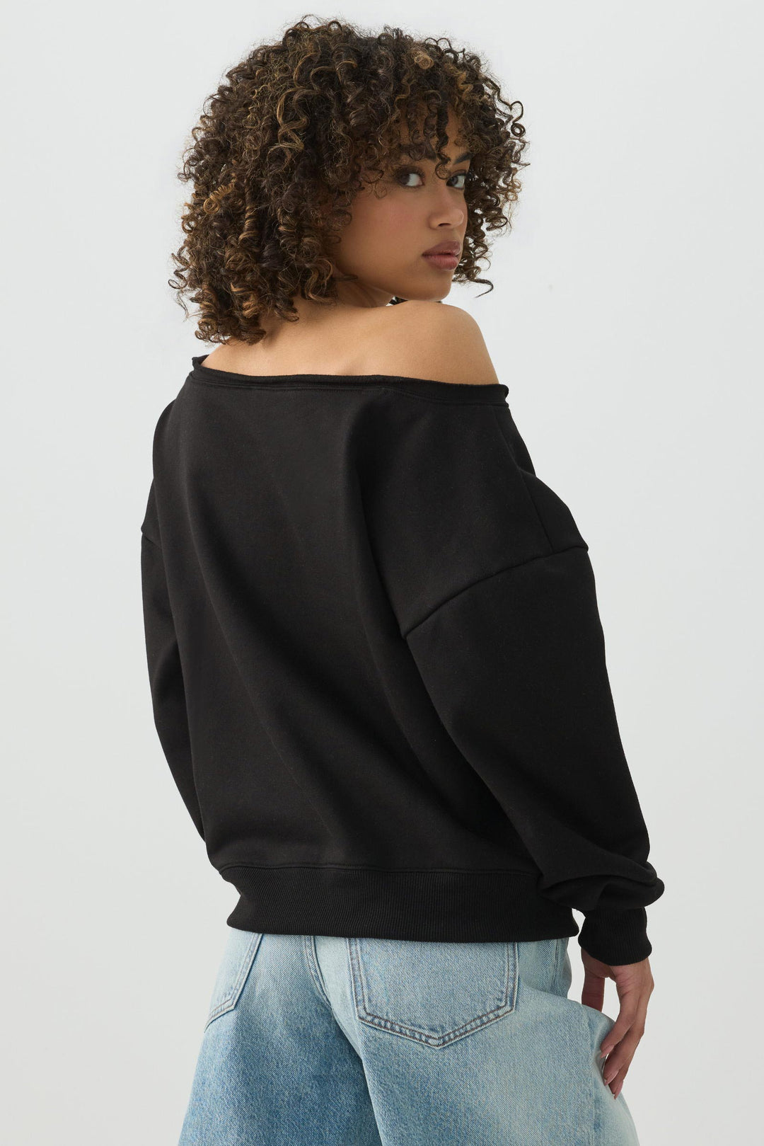 Off Shoulder Sweatshirt
