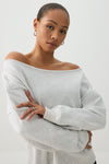 Off Shoulder Sweatshirt