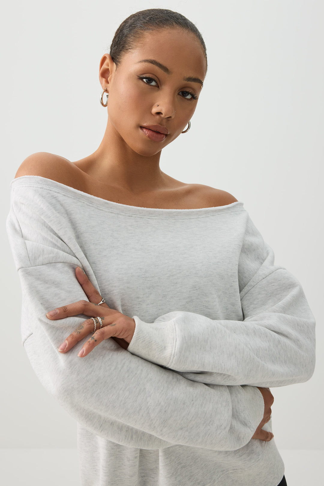 Off Shoulder Sweatshirt