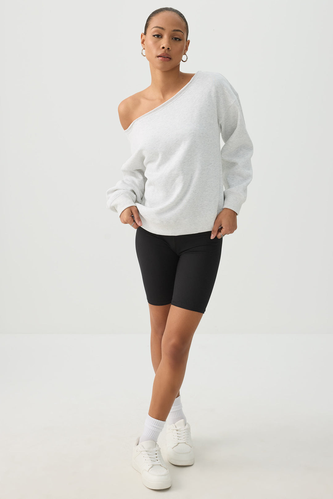 Off Shoulder Sweatshirt