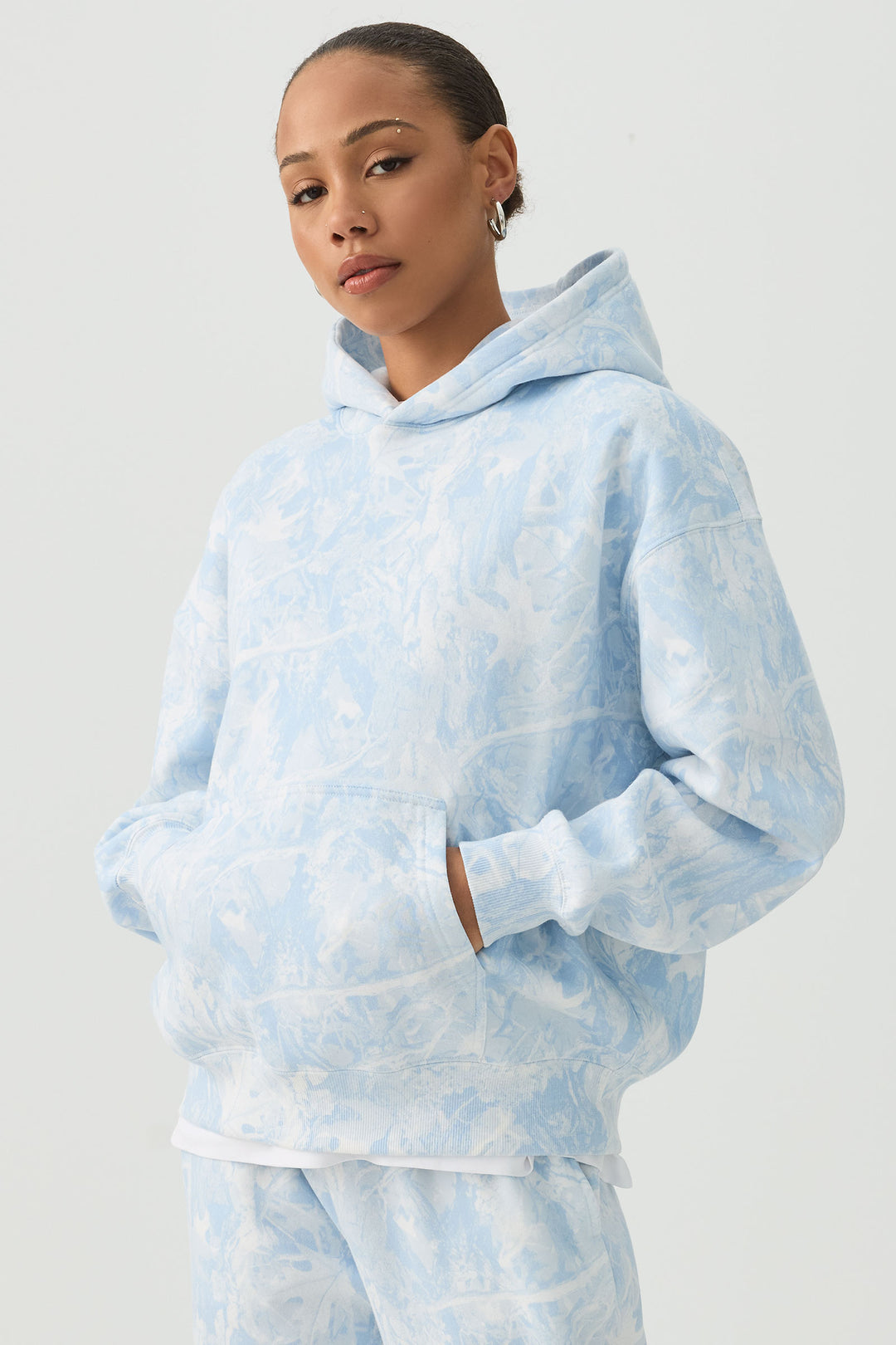 Blue Camouflage Hoodie
