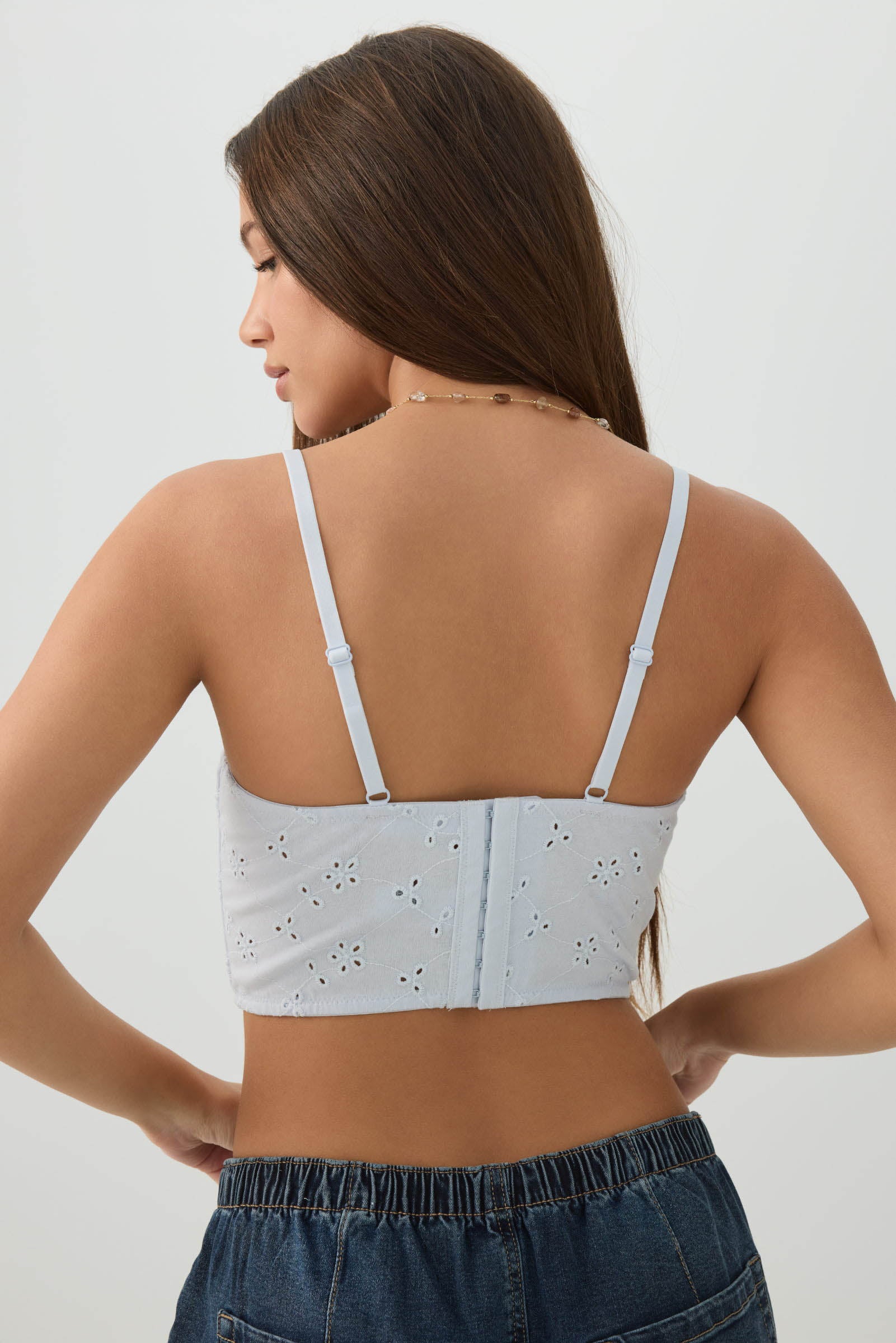 Eyelet Ultra Cropped Bustier Top – Ardene