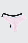 Trio de culottes brésiliennes en dentelle