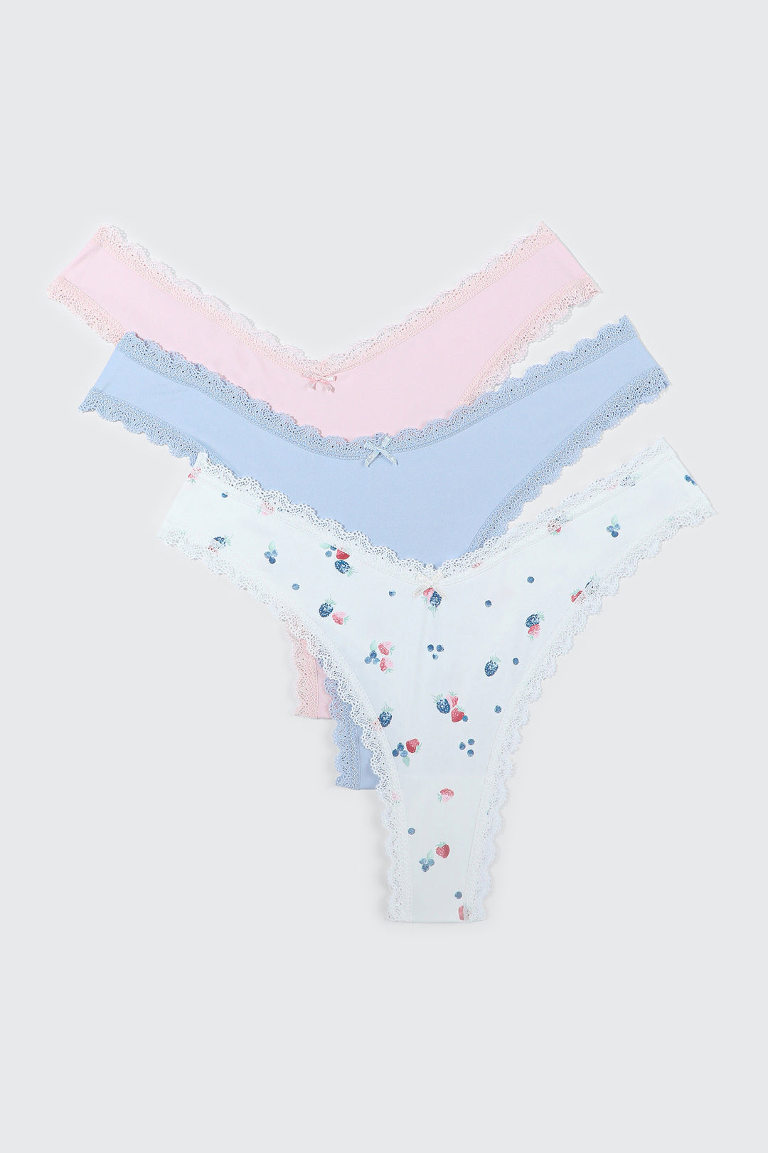 3-Pack Microfiber Thong Panties