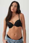 Luxe Satin & Lace Push Up Bra