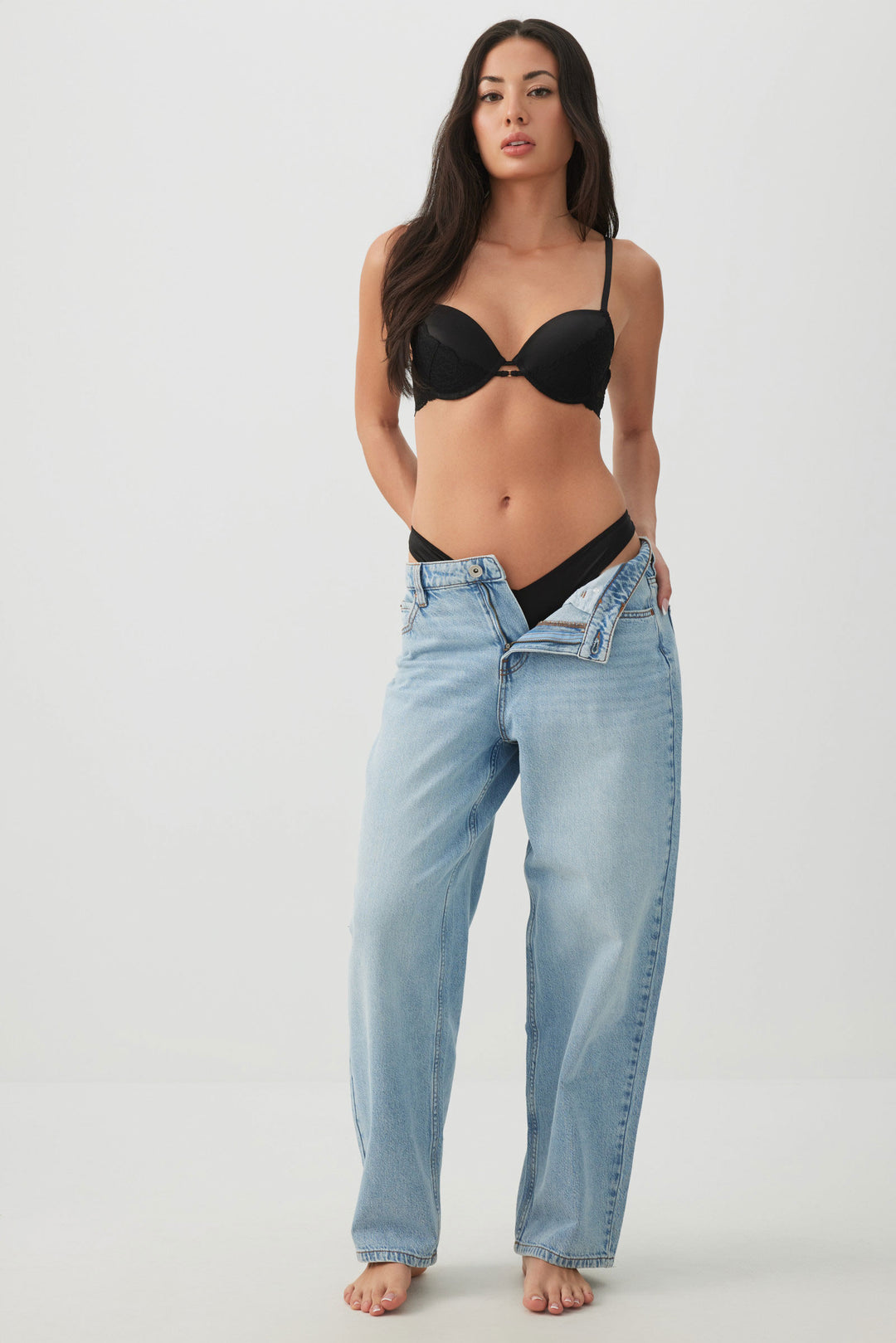 Luxe Satin & Lace Push Up Bra