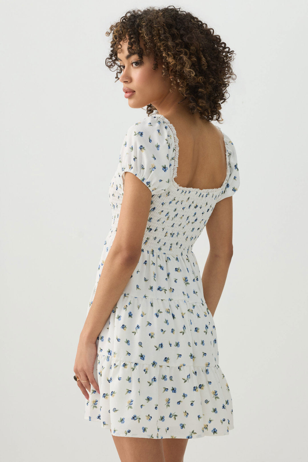 Smocked Tiered Midi Dress