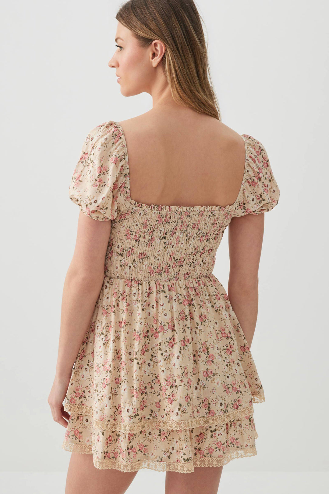 Floral Tiered Midi Dress