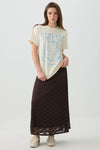 Robe maxi en dentelle