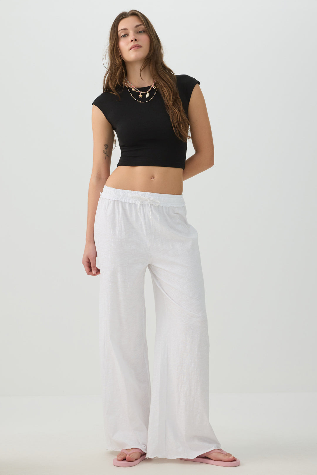 Jersey Wide Leg Pants