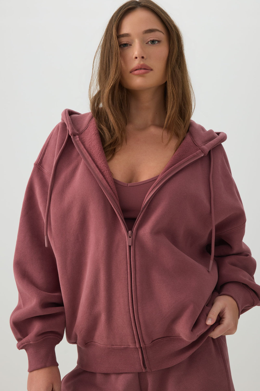 MADESOFT™ Fleece Oversized Zip Up Hoodie