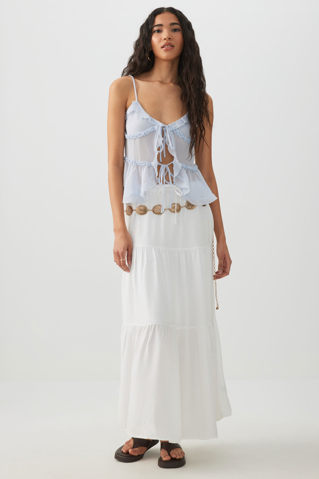 Tiered Maxi Skirt