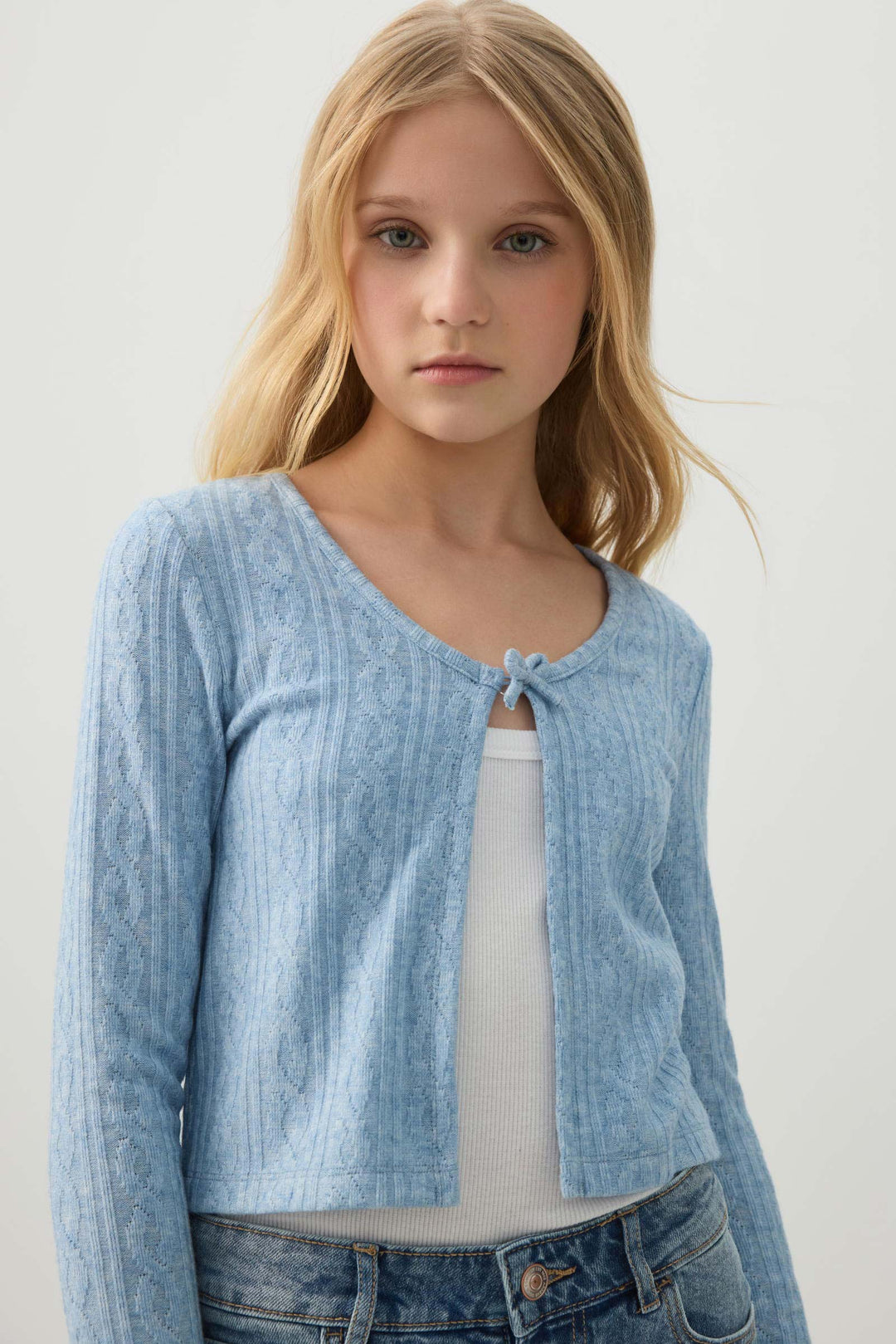 Cardigan with Bow Detail