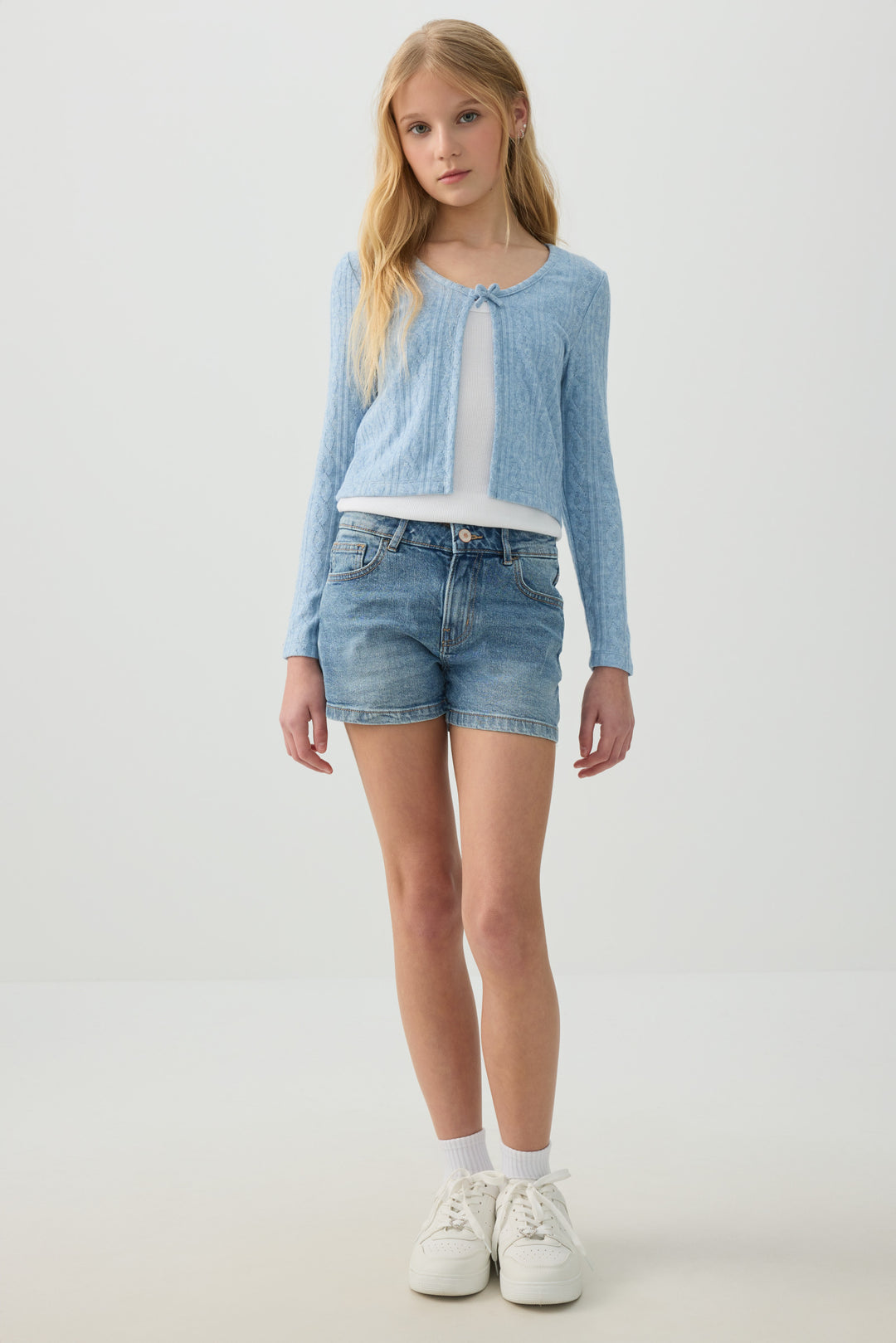 Cardigan with Bow Detail