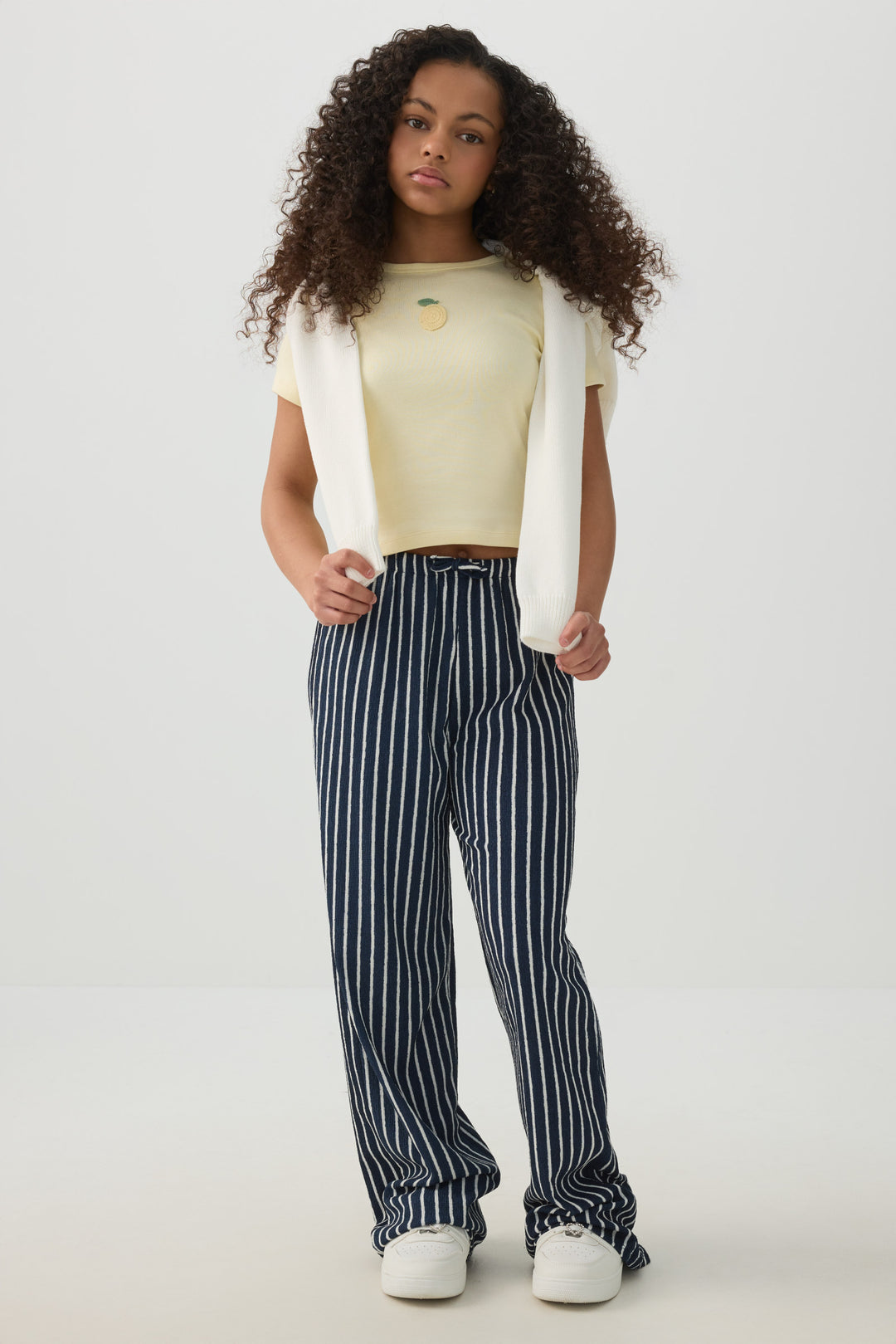 Rib Tee with Side Ties