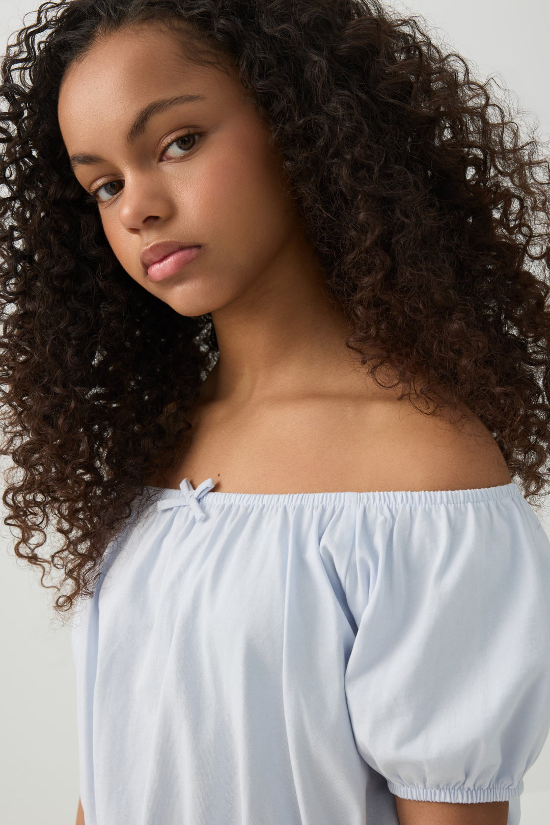 Peasant Top with Elastic Waist