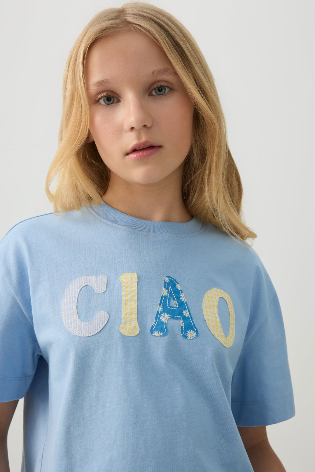 Boxy T-Shirt with Embellishment