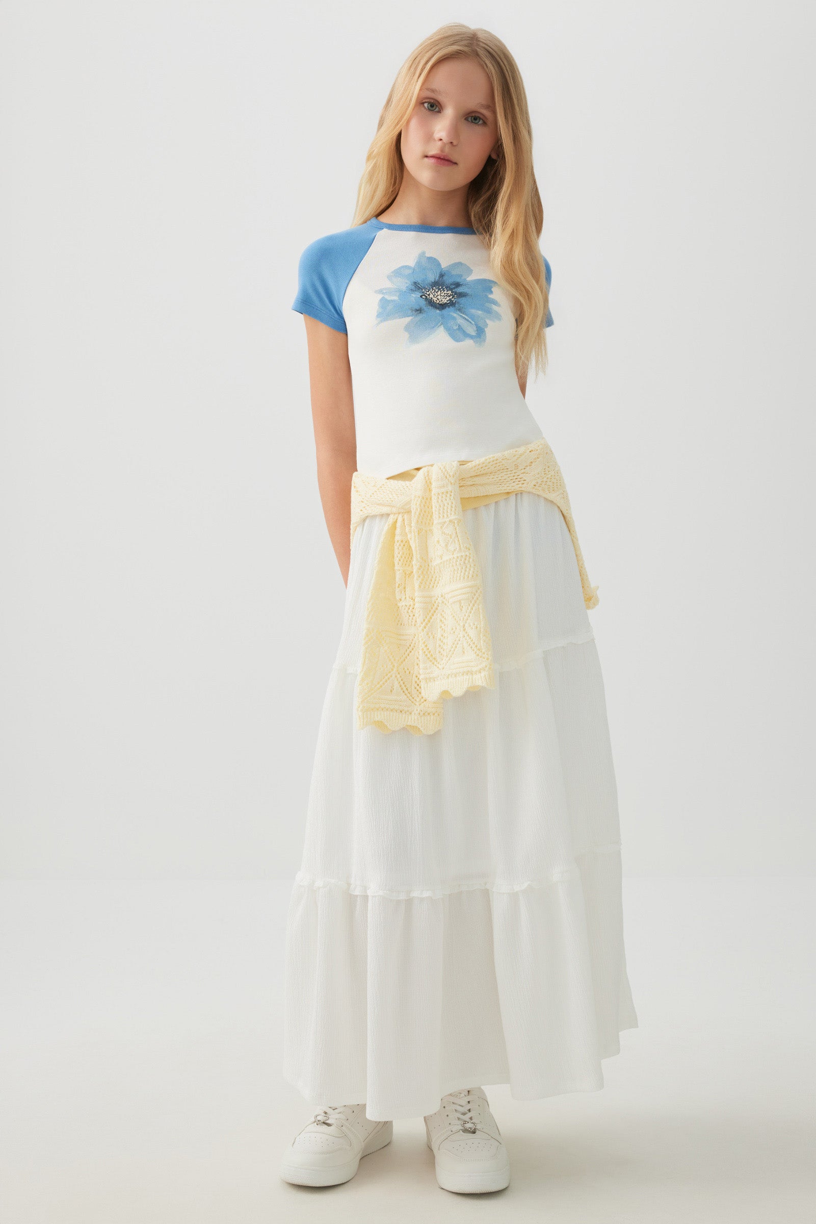 Textured Knit Tiered Maxi Skirt – Ardene