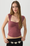 Tie Back Sweetheart Top