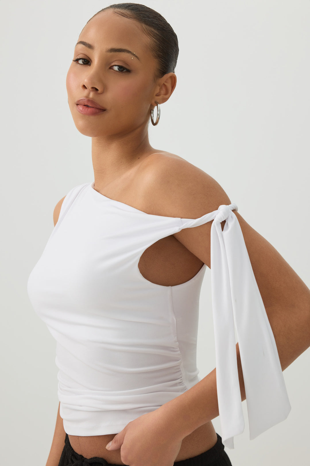 Asymmetrical Off Shoulder Top