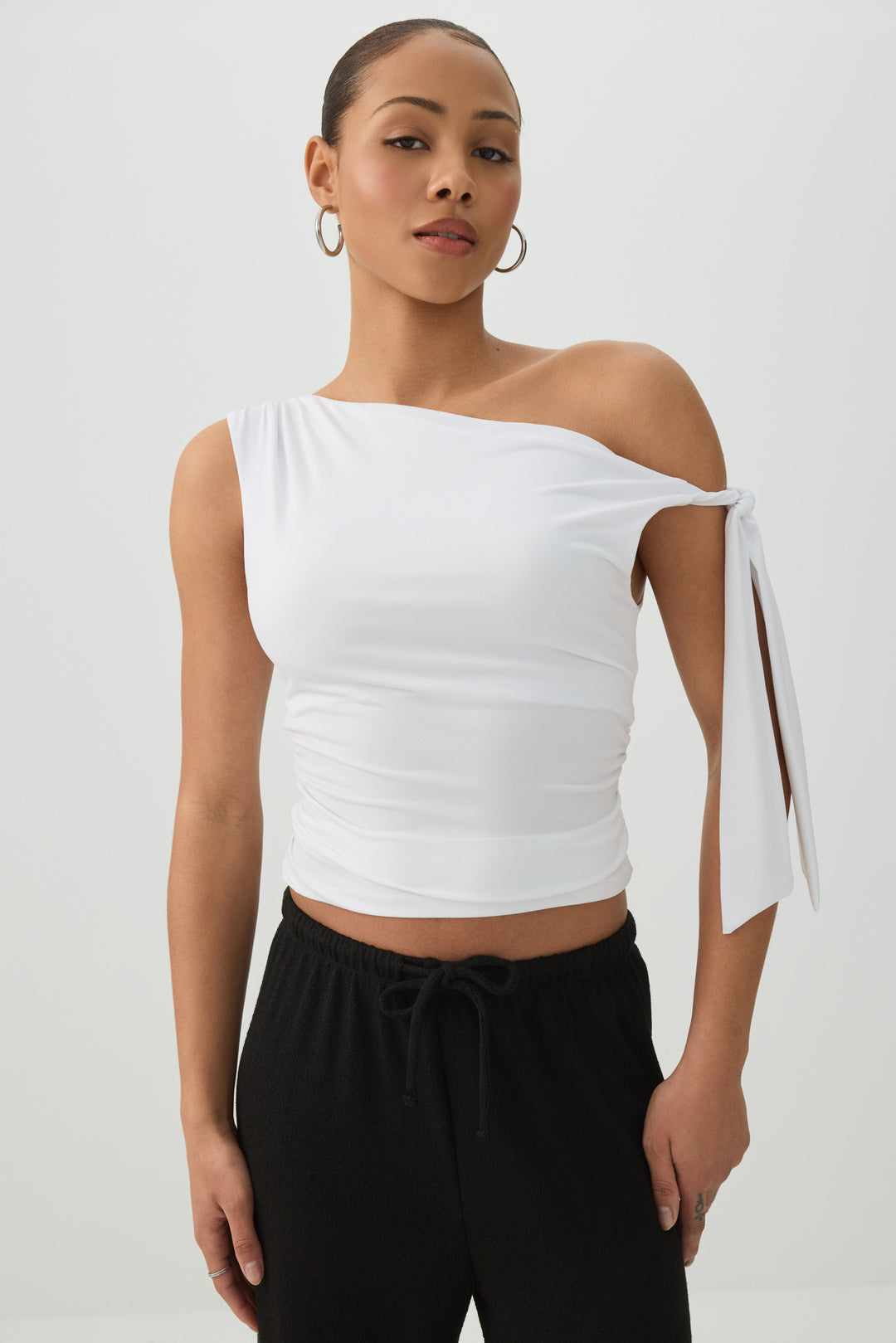 Asymmetrical Off Shoulder Top