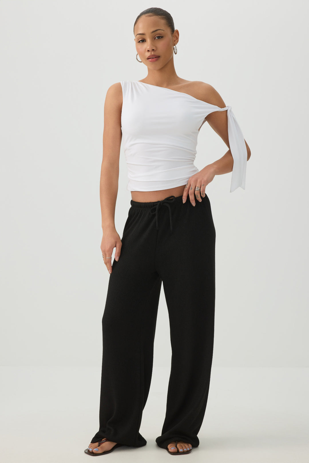 Asymmetrical Off Shoulder Top