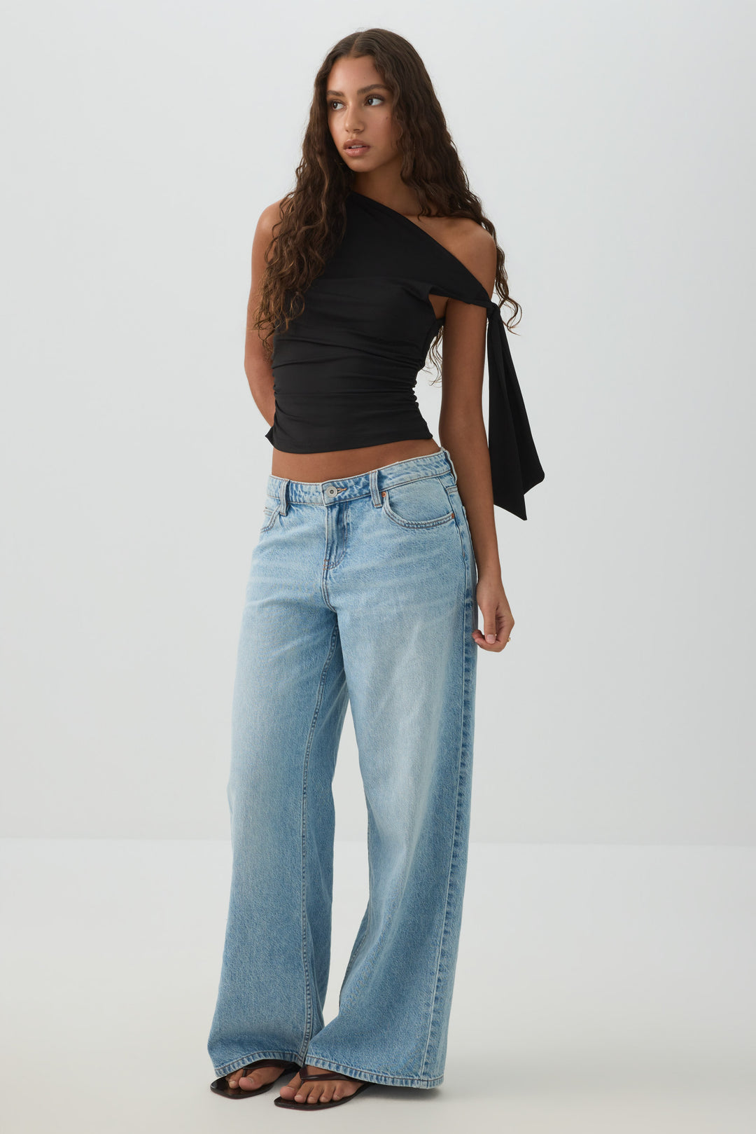 Asymmetrical Off Shoulder Top