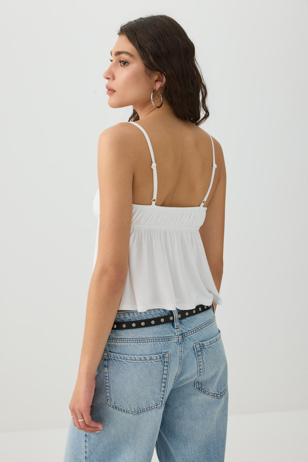 Tie Front Babydoll Tank