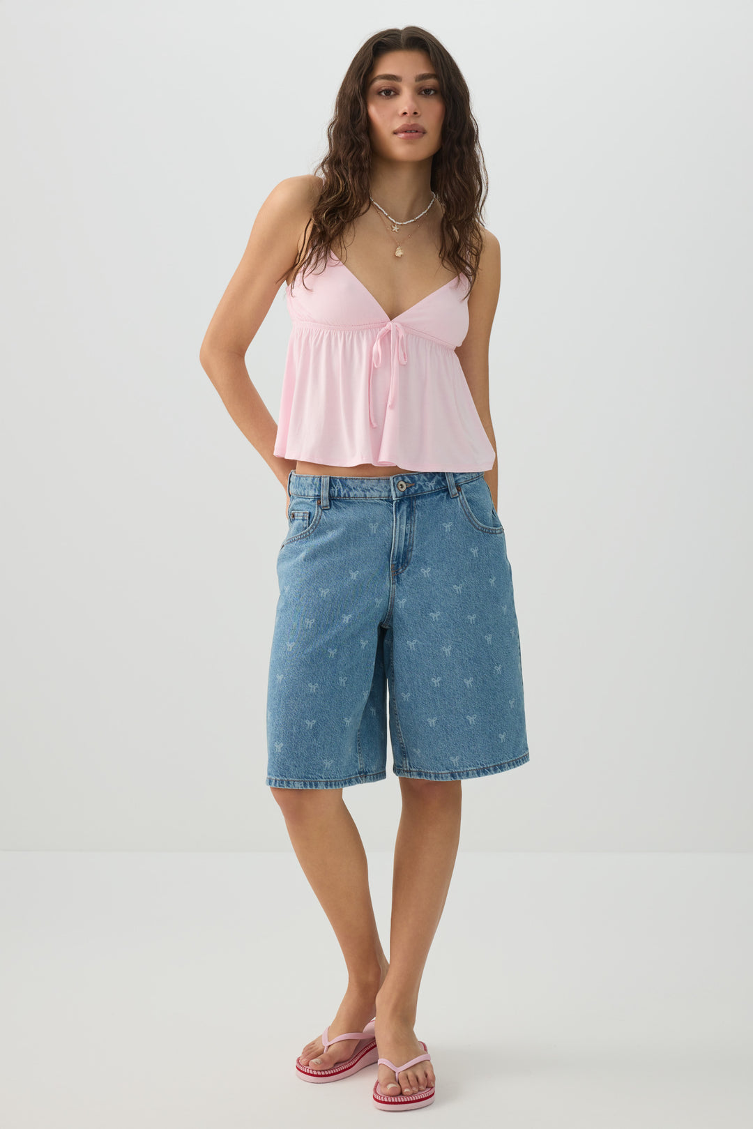 Tie Front Babydoll Tank